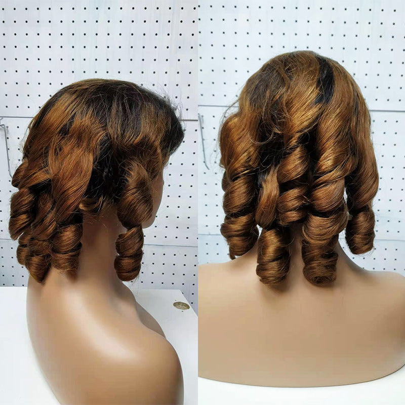 Double Drawn Funmi Hair Wigs Lace Wig Spring Curly